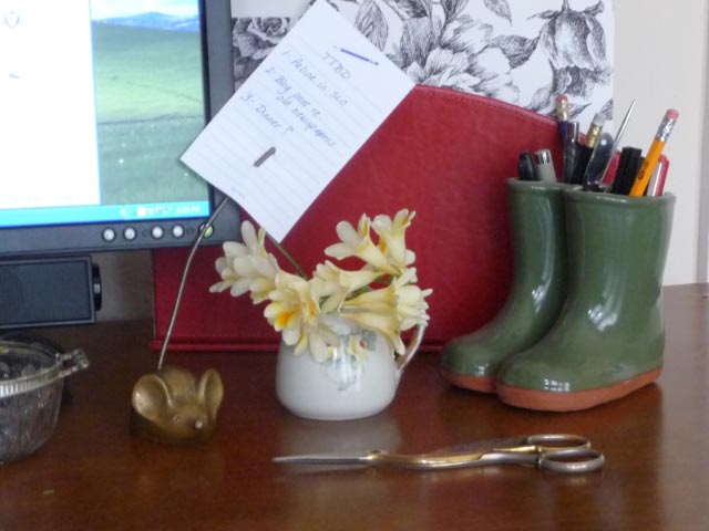 Genealogy Spring Cleaning – Fresh Flowers for the Desk