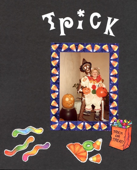 Cover page of halloween photo album
