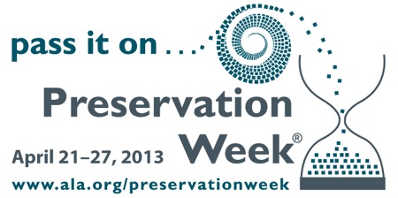 Preservation Week: Free ALA Webinars on Archiving and Preserving Scrapbooks