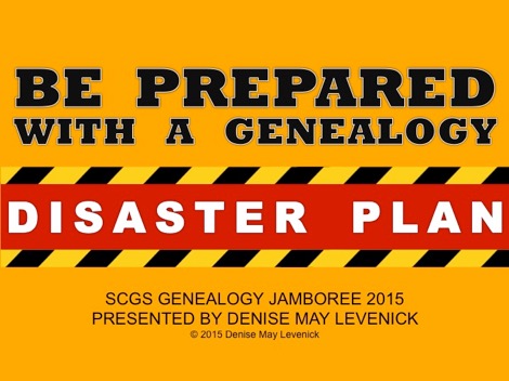 SCGS Disaster Plan