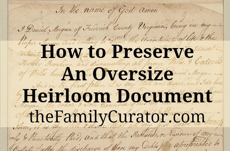 Preserve Oversize Document