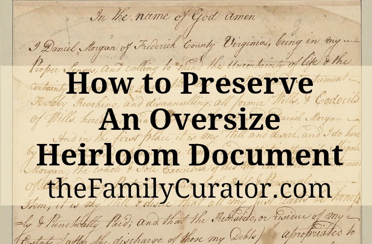 Preserve Oversize Document