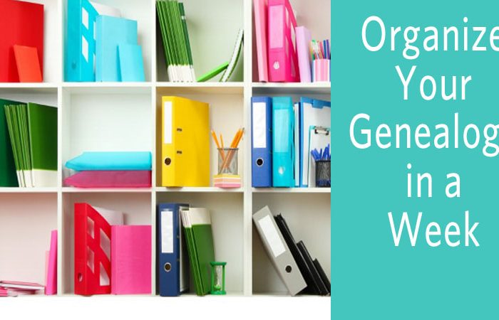 Can You Organize Your Genealogy in a Week?