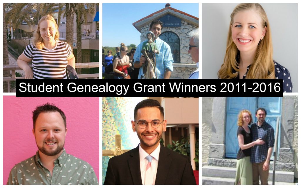 genealogy grant winners