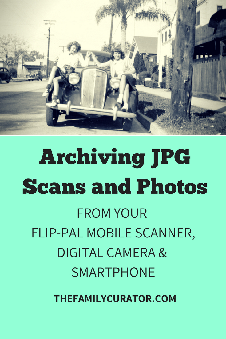 How to Archive JPG Scans and Photos