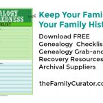 Keep Your Family and Family History Safe