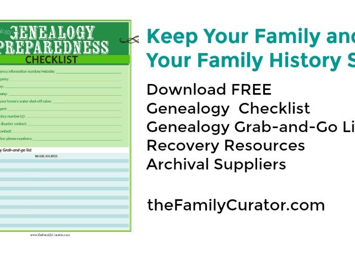 Keep Your Family and Family History Safe