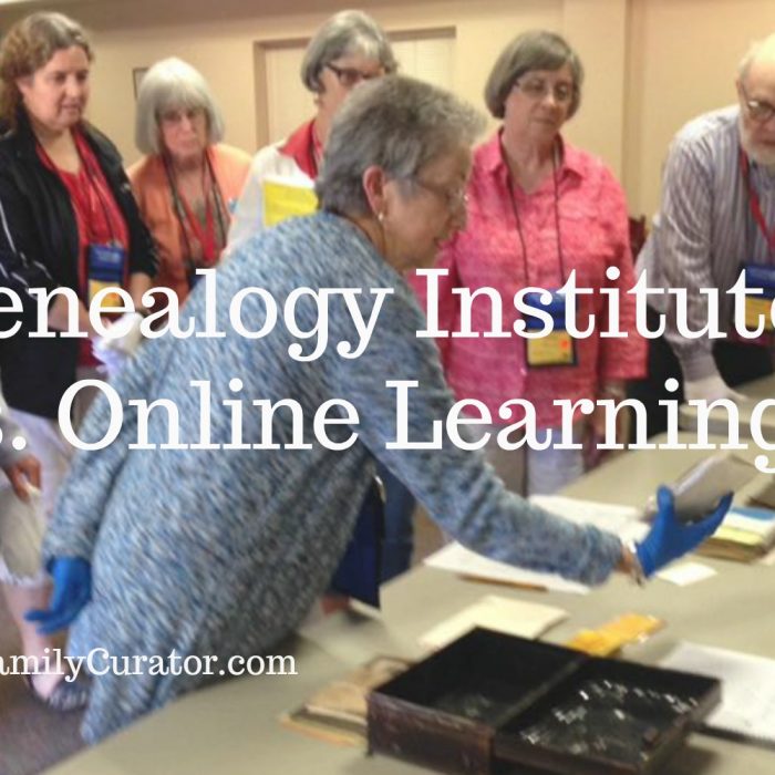 Genealogy Institutes vs. Online Learning