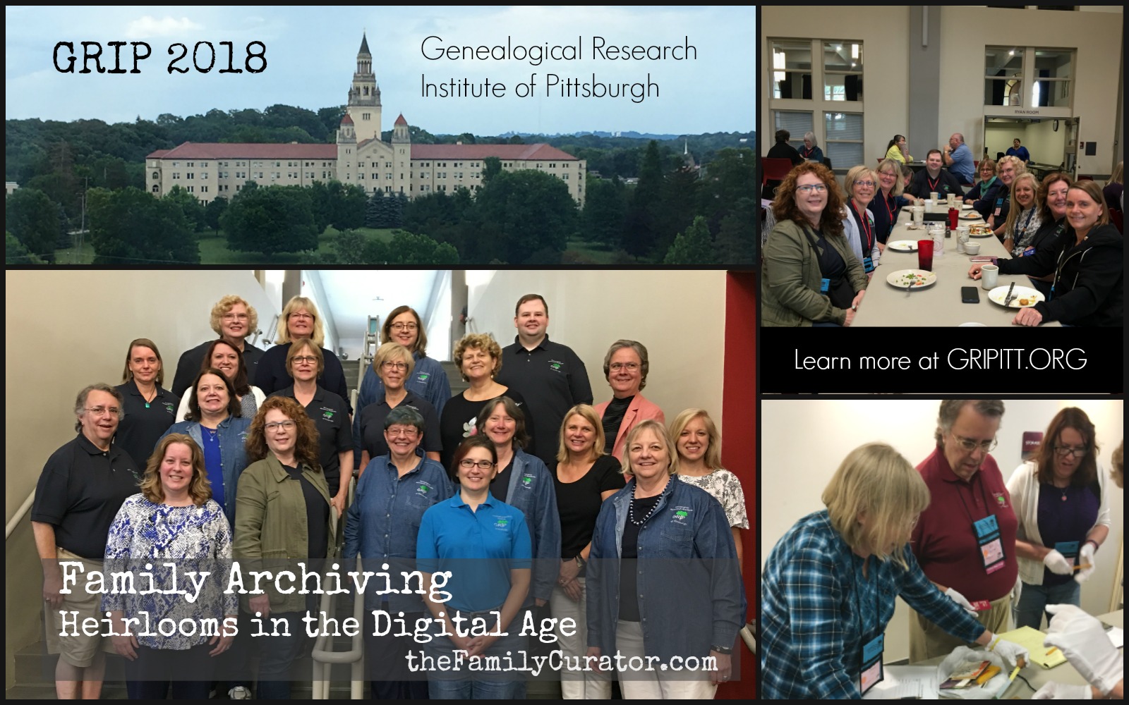 Genealogical Research Institute of Pittsburgh Family Archiving Course 2018