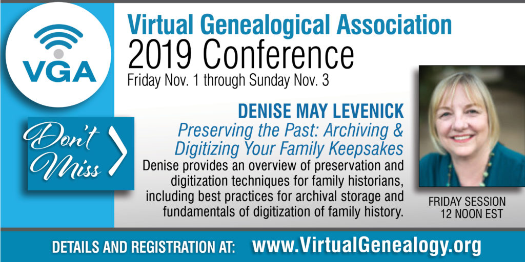 Virtual Genealogical Association 2019 Conference