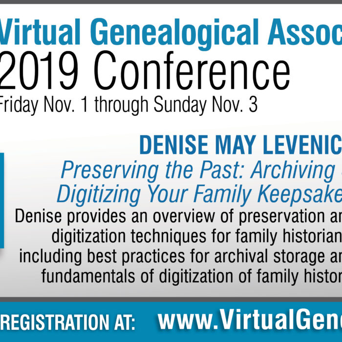 Learn Online with the Virtual Genealogy 2019 Conference