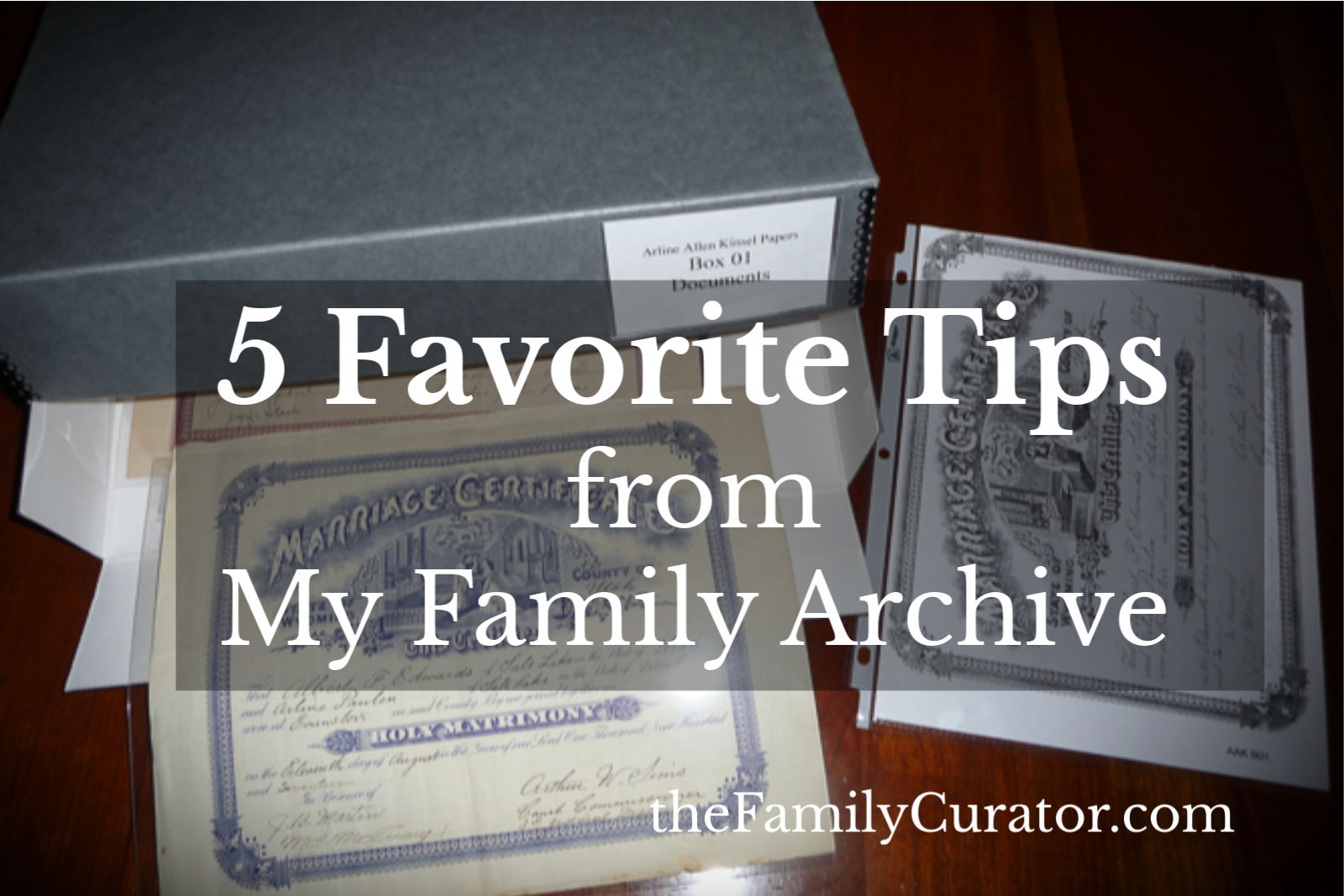 5 Favorite Tips from My Family Archive