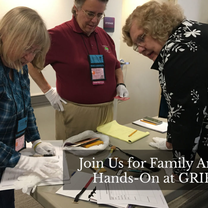 Join Us for Family Archiving Hands-On at GRIP 2020